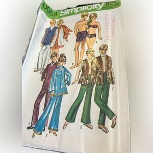 Vintage Simplicity 9054 Wardrobe Pattern 1970